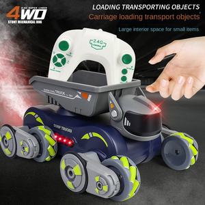 Akrobasi Yapan Köpek Kol Sallayan Çocuk Elektronik Evcil Hayvan Oyuncak Araba Sprey Ses Işık 2.4G Uzaktan Kumandalı Robot Köpek - Product Image 4