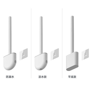 Brosse de toilette de forme ovale, manche détachable, design compact, outil de nettoyage mural - Product Image 4