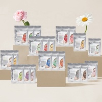Masque en poudre hydratant et anti-âge DIY au rétinol et vitamine C naturelle, à base de plantes, 30g, gelée de rose cristalline pour soins du visage et spa