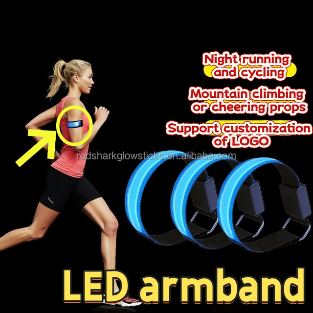 Wholesale Customize Armband Stylish Luminous Safety Running Sports Lightweight Armband