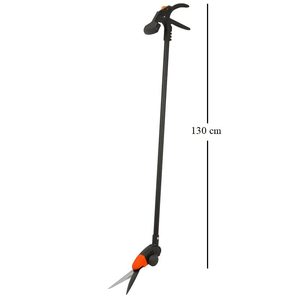 Decespugliatore da Giardino con Manico da 130 cm, Impugnatura Ergonomica e Ruote con Testa Rotante per la Cura del Giardino - Product Image 2