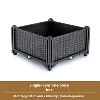 Pot de fleurs rectangulaire extra large en plastique Boîte de plantation de légumes de haute qualité pour balcon et toit de maison pour utilisation au sol