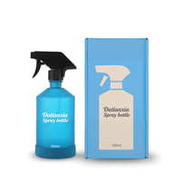 250ml 500ml 16oz rechargeable savon pour les mains shampooing mousse Boston bouteille en verre avec pompe de pulvérisation noire ambre Boston