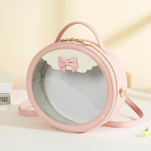 Alta calidad personalizada hermosas chicas Anime forma redonda ventana de plástico transparente <span class=keywords><strong>Ita</strong></span> Crossbody Bow <span class=keywords><strong>Ita</strong></span> Bag - Product Image 6