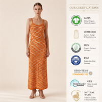 Robe pull maxi sans manches en coton ajouré pour femme, mélange viscose, tricot d'été