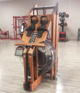 <span class=keywords><strong>Rameur</strong></span> en bois résistant à l'eau pour la maison, <span class=keywords><strong>appareil</strong></span> de fitness intérieur pliable avec résistance réglable pour un poids <span class=keywords><strong>d</strong></span>'utilisateur maximal - Product Image 3