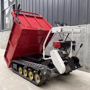 Хит продаж, высококачественный Мини-транспортер, мини-гусеничный самосвал, бензиновый мощный 500 кг, небольшой самосвал - Product Image 2