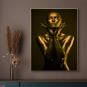 Africa canvas print immagini da parete fiore luminoso kit pittura diamante regalo artistico donna africana vernice per pittura opera d'arte da parete - Product Image 4