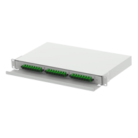SC tipe 1U 24 Port UPC dipoles optik serat Panel Patch LC FTTX jaringan ODF telekomunikasi Model FTTH Splitter Fiber Optic peralatan
