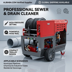 Nettoyeur de canalisations à jet diesel <span class=keywords><strong>haute</strong></span> <span class=keywords><strong>pression</strong></span> industriel à quatre cylindres pour tuyaux de diamètre 300-600 mm - Product Image 1