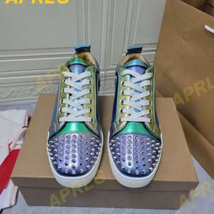 Zapatos Deportivos Casuales de Diseño de Lujo para Skateboarding, Unisex, Elegantes y Modernos, Estilo Slip-On para Bodas, Inspirados en Louboutins - Product Image 1