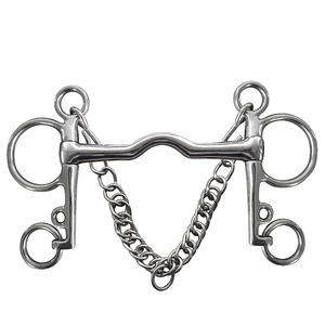 Aço inoxidável Pelham Harness Bits Articulado <span class=keywords><strong>Bit</strong></span> Cavalo Mastigar Boca Rolo Cavalo Produtos - Product Image 3