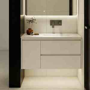 <span class=keywords><strong>Mobile</strong></span> <span class=keywords><strong>bagno</strong></span> sospeso in legno personalizzato con lavabo, piano in marmo, <span class=keywords><strong>specchio</strong></span> smart antiappannamento <span class=keywords><strong>e</strong></span> <span class=keywords><strong>luce</strong></span> LED per <span class=keywords><strong>bagno</strong></span> - Product Image 2