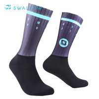 Rockswallow — chaussettes de cyclisme pour hommes, chaussettes thermiques avec impression personnalisé, verre dégradé, coupe-vent