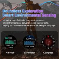 Montre connectée de sport en plein air F8 Pro Grand écran AMOLED Étanche 5ATM Autonomie de 7 jours Bracelet en silicone Charge sans fil Multi-sports