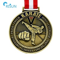 Personnalisé 3D Pugilisme Coréen Boxe Lutte Arts Martiaux Mixtes Judo Karaté Taekwondo Médaillon Médaillon Médaille De Karaté Personnalisée
