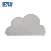 Tapis de table en silicone pour enfants, forme nuage, antidérapant