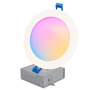 6 pulgadas LED RGB Smart Slim empotrable Downlight WiFi APP Control cambiable blanco 2700K - 5000K Canless iluminación con ETL - Product Image 5