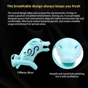 Jaula de castidad de resina Animal elegante y cómodo Bloqueo de castidad masculina jaula para pene Bloqueo de esperma masculino SM pareja juguetes sexuales al por mayor - Product Image 5