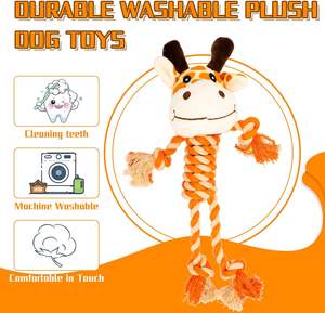 <span class=keywords><strong>Tug</strong></span> <span class=keywords><strong>of</strong></span> <span class=keywords><strong>War</strong></span> sikat gigi mainan kunyah anjing boneka binatang mewah tahan lama mainan hewan peliharaan tali anjing Mengunyah sikat gigi mainan untuk anjing - Product Image 3