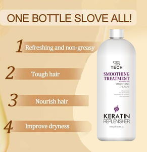 Queratina brasileña Un minuto Cisteína Rizo Suavizante Tratamiento alisador Keratina Nanoplastia Tratamiento para el cabello - Product Image 4