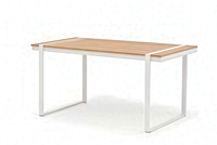 Ensemble de mobilier d'extérieur moderne et confortable, gris, 6 pièces, canapé d'angle, ensemble de salle à manger, table en bois, patio, jardin, terrasse, détente