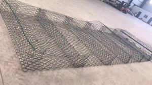 Gabions en fil de fer plastifié 60x80mm 2.0mm 6x2x0.3m Couleur personnalisée pour revêtement de rivière, aménagement paysager, éléments aquatiques, découpe et soudure - Product Image 2