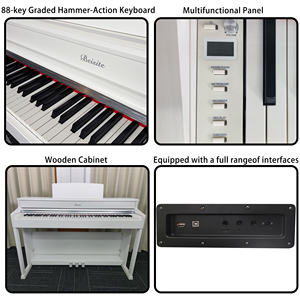 Piano numérique droit électronique à marteaux Beisite Custom Brand 88 touches, source de rêve française, rechargeable, en bois massif - Product Image 3