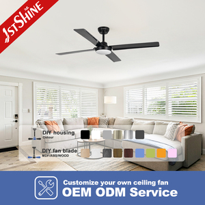 Ventilateur de <span class=keywords><strong>plafond</strong></span> 1stshine avec pales en ABS, qualité commerciale, personnalisable OEM/ODM, moteur DC innovant à économie d'énergie avec lumière LED - Product Image 4
