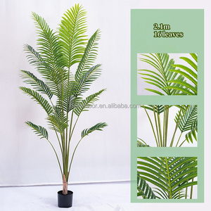 Trang Trí Cảnh Quan Mô Phỏng Nhân Tạo Màu Xanh Lá Cây Chậu Cây Cọ Cây Cho Nhà Văn Phòng Phòng Khách - Product Image 6