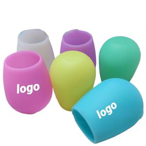 Promotion : Gobelets à vin en silicone pliables et portables, tasses de voyage en silicone avec impression de logo – Vente en gros - Product Image 1