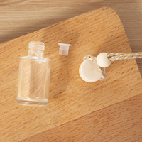 Diffuseur de parfum cylindrique de haute qualité pour voiture, flacon avec bouchon couronne, 10 ml, en verre sérigraphié pour parfum