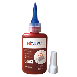 Pipe Sealant Non-Sag Gas Cure Screw Glue Medium Strength Metal <strong>Thread</strong> <strong>Lock</strong> 50ml Blue Color 5543 - Product Image 1