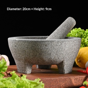 <span class=keywords><strong>Mortier</strong></span> et pilon en <span class=keywords><strong>pierre</strong></span>, faits à la main, traditionnels, pour épices, artisanat ethnique d'Équateur - Product Image 6