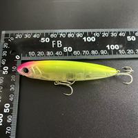 TOPRIGHT PE220 100 mm 17,5 g Leurre de Surface Topwater Walker pour Eau Salée, Stickbait Flottant 3D à Bille Interne, Leurre-Crayon