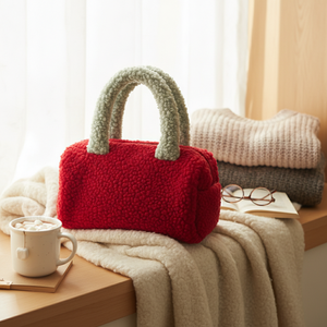 Borsa Cosmetica in Morbido Pile Teddy Personalizzata Royal Fair, Borsa <span class=keywords><strong>da</strong></span> Viaggio Multiuso, Pochette Pelosa, Borsa Trendy in Sherpa - Product Image 1