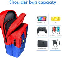 2023 sac à bandoulière pour Nintend Switch voyage transporter étui multifonctionnel sacs de rangement à bandoulière Console de jeu accessoires de jeu