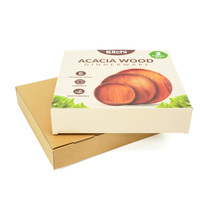 Vente en gros bol vaisselle en céramique ensemble d'assiettes paquet vaisselle en bois emballage boîtes ondulées à rabat boîtes en papier