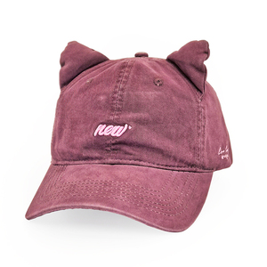 <span class=keywords><strong>Cappelli</strong></span> da Baseball sportivi estivi ricamati su misura in cotone non strutturati <span class=keywords><strong>con</strong></span> orecchio di gatto cappellino da Baseball Casual - Product Image 1