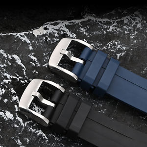 Tali Jam Tangan Karet FKM Universal 21mm Ujung Lengkung, Tali Jam Pengganti Mewah, Dapat Disesuaikan untuk Tali Jam Tisst T120 Prx - Product Image 6