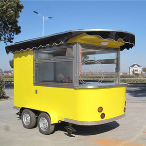 OEM Commercial Food Truck <b>Coffee</b> Kiosk Cart Vans Fast Food Serving Mobile Street Bbq Food Trailer - Product Image 4