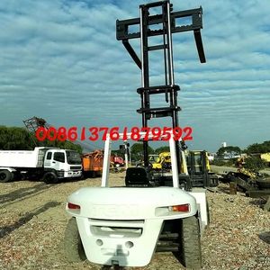 Original Japan TCM FD70 Counter Balance Forklift 7ton Lifting Diesel <b>Engine</b> Used Condition Internal Combustion 6m <b>Lift</b> FWD - Product Image 2