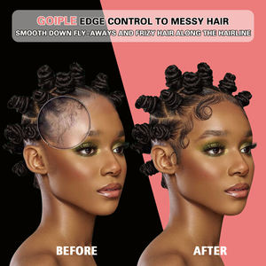 Изготовленным на заказ логосом 150G персиковый запах край Крем гель для 4C волосы от частной марки длительную фиксацию противозавывающая светящийся воск для укладки волос контрольные края - Product Image 6