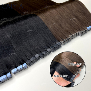 Remy Européenne Invisible Tape-In Technique avec Double Drawn Cheveux Naturels Teints Sans Couture Injection Extensions de Cheveux Humains Vente en gros - Product Image 2