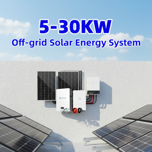 Sistema de Energía Solar con Batería de Litio de 5kw, 10kw, 15kw, 10kwh, 20kwh, 30kwh para el Hogar, Fuera de la Red, Conjunto Completo - Product Image 4