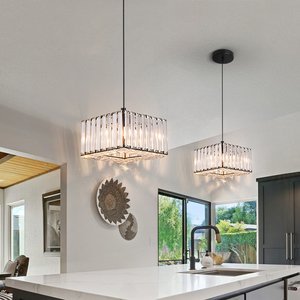 德国仓库E27灯泡水晶金色现代吊灯吊灯餐厅吊灯 - Product Image 4