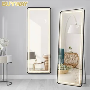 Home Decor Modern Full-Length Wall Mounted Design Luxury Large Miroir Spiegel With Metal Frame Big Standing Floor Mirror