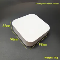 Boîtier d'instrument carré en plastique pour 98*98*32 boîtier décodeur de routeur de passerelle de réseau IoT sans fil électronique grand public