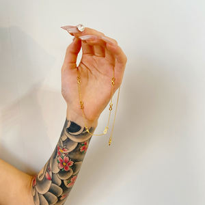 New Trend Waterproof Jewelry 18K Gold Plated Stainless Steel <strong>Infinity</strong> Infinite <strong>Symbol</strong> <strong>Charms</strong> Choker Necklace for Women Party - Product Image 6