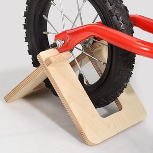Soporte de almacenamiento para garaje, estante de madera para bicicletas de equilibrio infantiles, soporte de exhibición para bicicletas de equilibrio para niños - Product Image 5